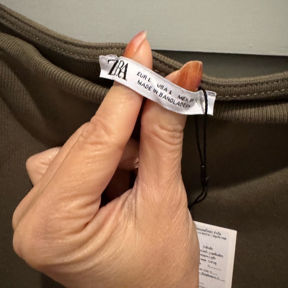 Zara Khaki Women's Skirt Set - Picture 2 of 4
